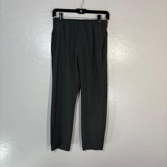 Vuori Pants Womens Small Charcoal Elastic Miles Ankle Tapered Performance VW404 - Picture 1 of 9